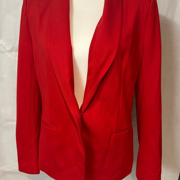 Tahari Bold Scarlet Blazer - Picture 1 of 12